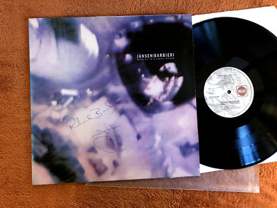 Jansen Barbieri Worlds In A Small Room Japan Vinyl LP davidsylvian '86 uk SIGNED