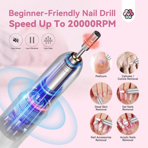 Acrylic Nail Kit for Beginners, Acrylic Powder, Gel Polish,Nail Lamp,Drill&Tools - Picture 6 of 17