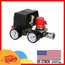 Air Compressor Pressure Switch with Gauges and Adjustable Brass Coupler