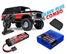 Traxxas Ford Bronco TRX-4 1979 Clipless nero rosso argento più combo TRX82246-4
