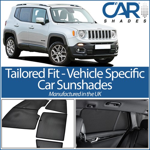 Jeep Renegade 5dr 15> UV CAR SHADES WINDOW SUN BLINDS PRIVACY GLASS