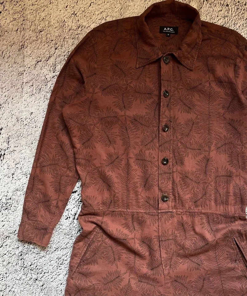 A.P.C. Mono marrón estampado integral talla M Foto 3 de 4