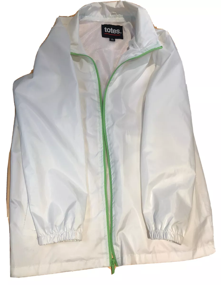 Totes Women s Polyester Raincoat White Jacket L