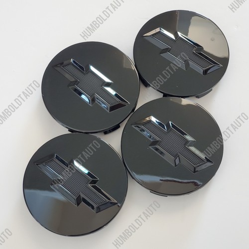 4 Gloss Black Wheel Rim Center Hub Caps Chevy Silverado Suburban Tahoe
