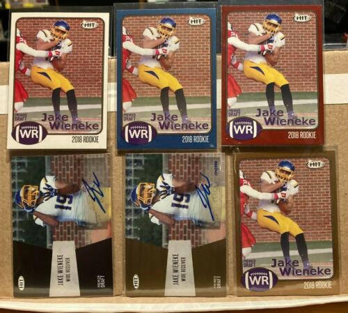 2018 SAGE Jake Wieneke RC - Base, Parallels & AUTO SP's - Montreal Alouettes