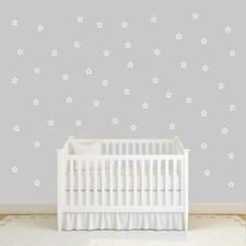 Outlined Stars Set Wall Decals - Shapes, Moon and Stars, Nursery, Kids, Bedroom