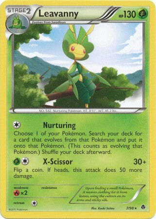 Pokemon Emerging Powers 7/98 Card - Leavanny - Picture 1 of 1