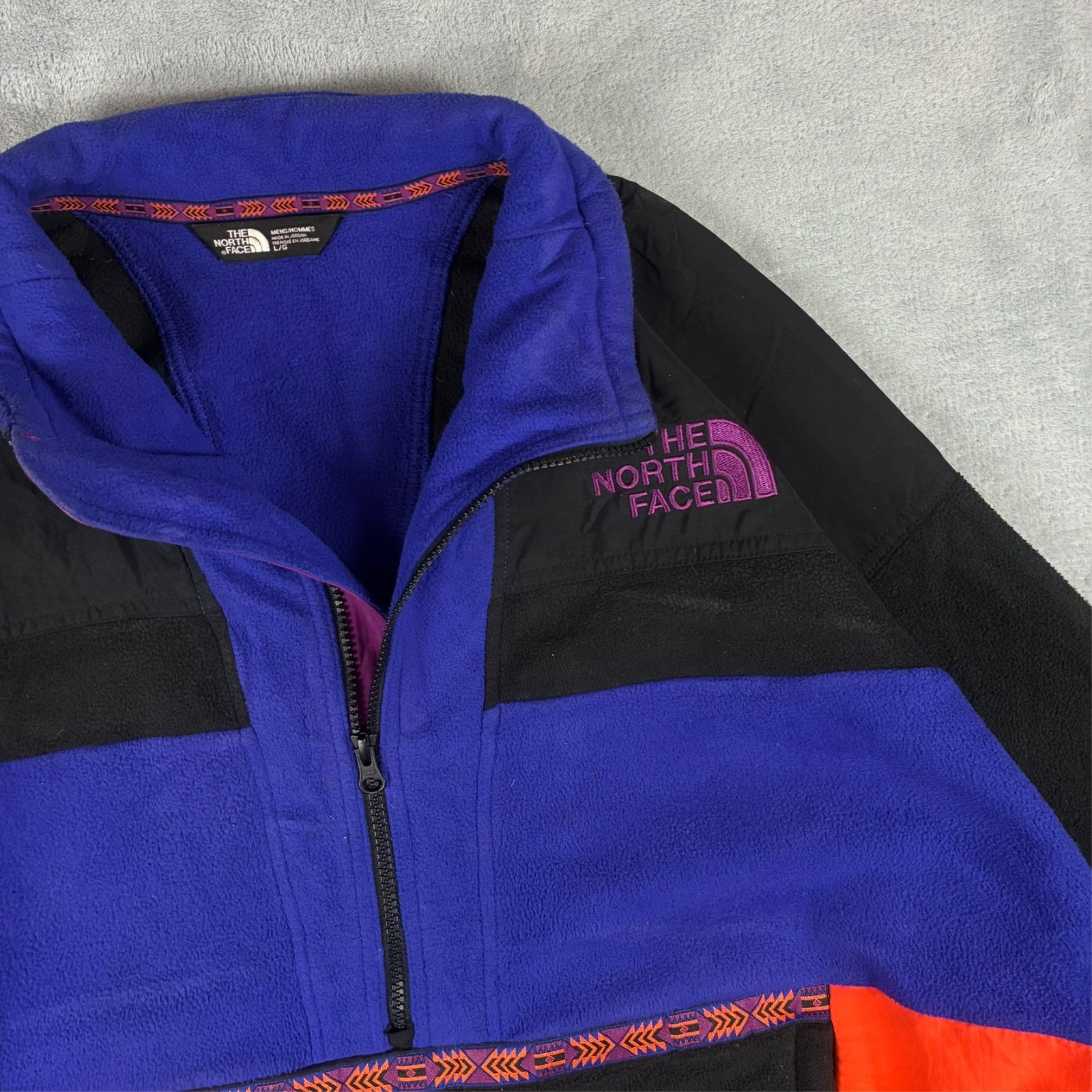 Vintage North Face 1992 RAGE Colour Fleece OversizedLarge 1/4 Quarter Zip Jumper image 4