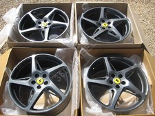 Genuine Ferrari 20" 458 Italia Spider Alloy Wheel Set Grey 262892 262893 258156