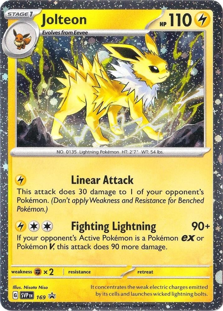 Jolteon - (Cosmos Holo) Rare SV: Scarlet & Violet Promo Cards 169 NM Holo