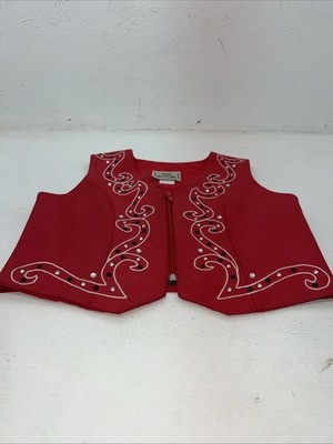 1849 Authentic Ranchwear Show Jacket In Red, Size Medium