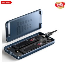 Dual Bay Raid SSD Enclosure: 2280 M2 Hard Drive Enclosure with Clone Mode  R...