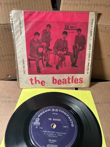 1964 THE BEATLES Twist And Shout EP 7" BRAZIL-ONLY 45 elvis john lennon