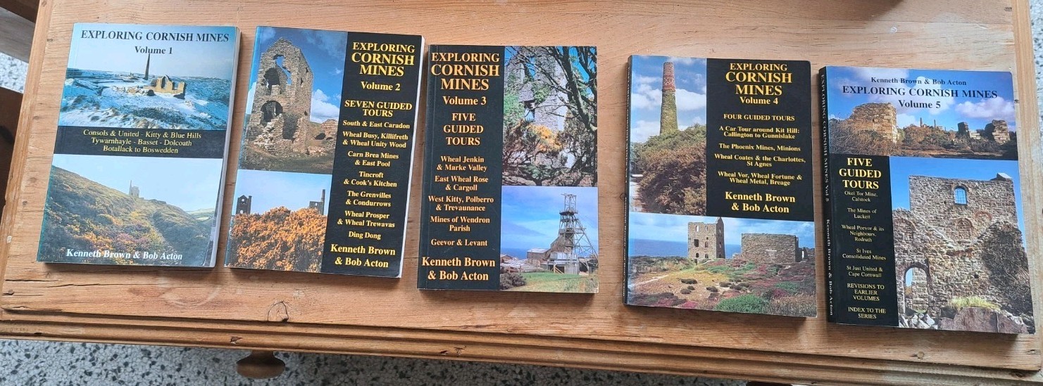 Exploring Cornish Mines Books Volumes 1 To 5.  (5 Books)