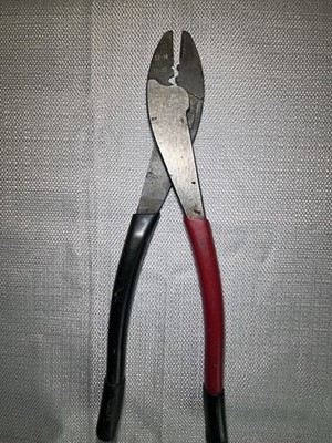 Klein Crimping Pliers Lug Crimpers Wire Cutters Electricians Tool 1006 USA B6