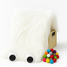 Faux Fur Fabric, 23.6x47.2inch Soft Fake Fur Material for Fluffy Fuzzy Home Deco