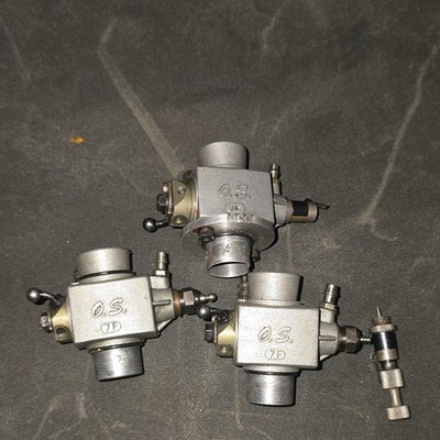 O.S. 7F 2-Stroke RC Nitro & Glow Fuel Engine Lot of 3
