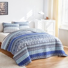 Bohemia Bedspread Quilte Set Throws Rugs Boho Bedding King Size with Pillowcases