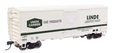 Walthers HO Scale ~ 40' Boxcar ~ Ready to Run ~ Linde Gas LAPX #2014 ~ 910-1208
