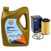 MotoröL Set Gulf Formula GX 5W-40 5 Liter + ÖLfilter FüR BMW 3Er 318D 320D E46