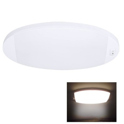 Facon 12V LED RV Dome Light with Switch, Length: 9-1/4'', DDS01-608-CW, Large...
