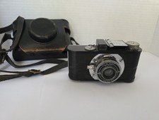 Vintage Argus C2 35mm Film Camera Black Bakelite with Leather Case Untested