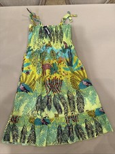 Vilebrequin Girls Gloss Jungle Print Dress/Cover Up 100 Pure Cotton Sz 12ANS
