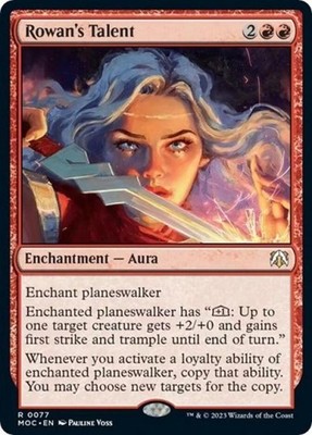 Rowan's Talent -Foil Near Mint MTG Commander: March of the Machine