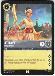 Atitaya - Fang General 181/204 Reign of Jafar Disney Lorcana