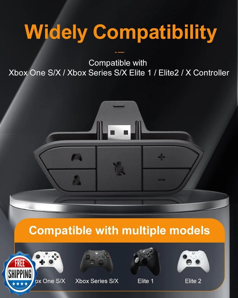 OLCLSS Adattatore Cuffie Stereo per Xbox One, Nero, Jack Audio 3.5mm, Compatibile - Immagine 2 di 4