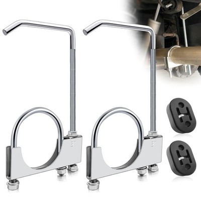 3'' Universal Exhaust Clamp with Hanger,Made of HeavyDuty Steel Clamp with Rea...