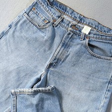 Levi's 550 Relaxed Fit Jeans Mens 34x32 Fits 32x33 Light Wash Blue VTG 90s USA