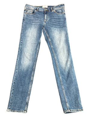 Fat Face Westbury Slim Jeans Women 10R Blue Mid Wash Denim Stretch Cotton UK 10