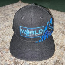 World Industries Trucker Snapback Hat Cap Black Wet Willie Skate Y2K 90s New