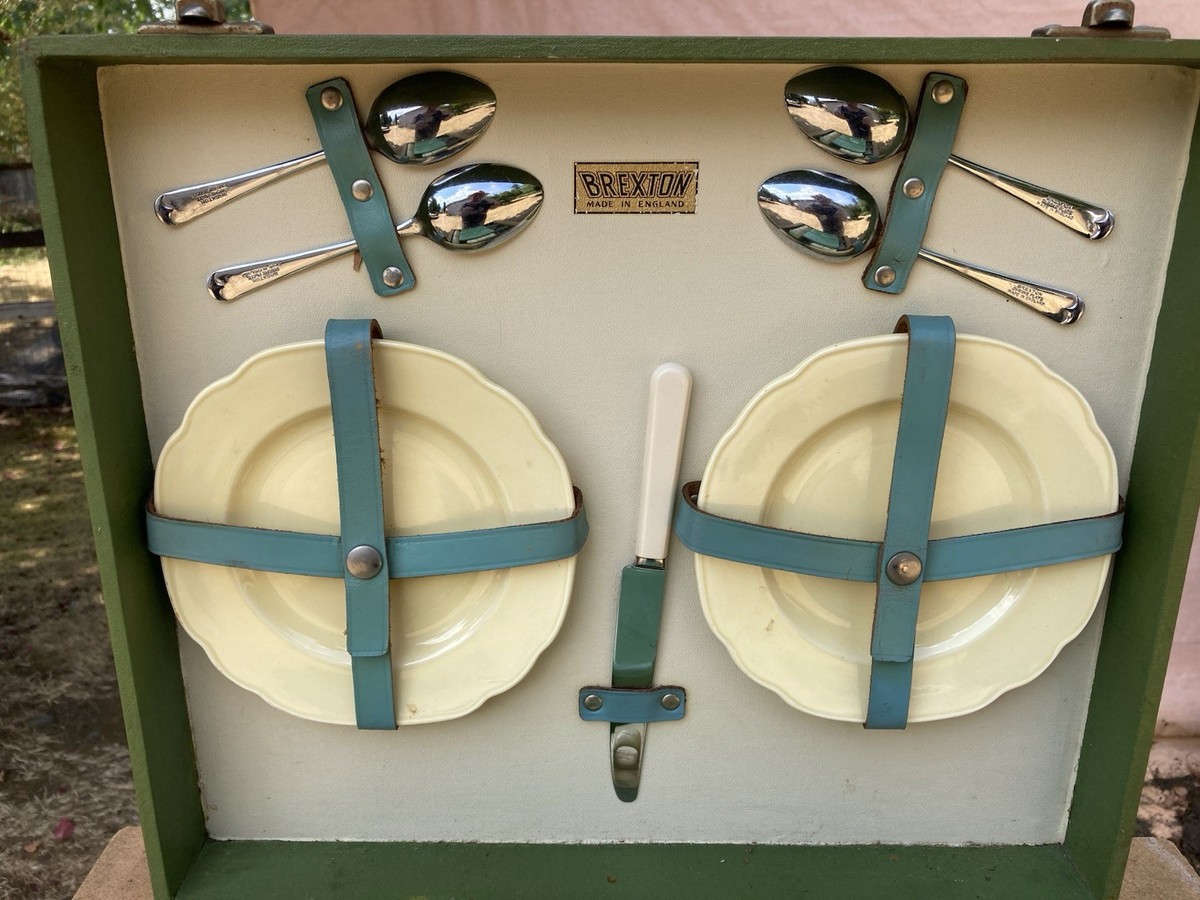 Vintage Original BREXTON Picnic Set in Hard Case. | eBay