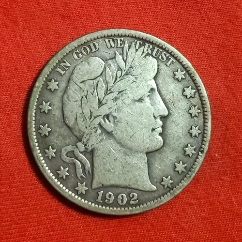 1902 Barber Half Dollar .90 Silver  *899*