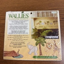 New 12946 Daisy Kingdom Jamboree Wallies 25 Pre-Pasted Wallpaper Cut Outs Decals