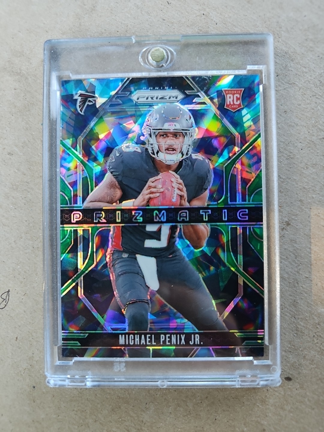 2024 Panini Prizm - Prizmatic Michael Penix Jr. #10 Green Ice Prizm (RC)