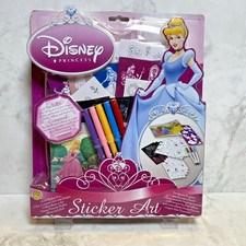 NEW SEALED VINTAGE SANDYLION DISNEY PRINCESSES STICKER ART KIT LR10