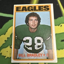 1972 Topps Football #45 Bill Bradley Philadelphia Eagles Texas Rookie