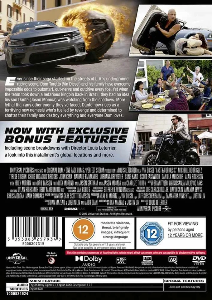 Fast & Furious 10 - Fast X DVD - Image 3 of 3