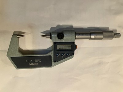 Mitutoyo Digital Point Micrometer .00005  Fresh Batteries, VG Condition 