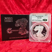 2025-W Silver Eagle 250th Anniversary Laser Privy CAC PR69DCAM w/ Box