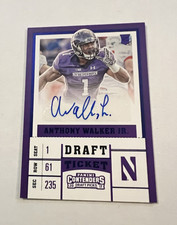 onit Panini Contenders Draft Anthony Walker Jr. #235 Rookie Auto Northwestern