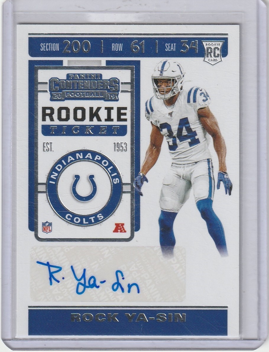 Rock Ya-Sin Panini Contenders #172 Base
