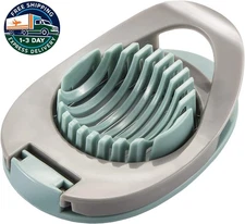 Cortador de huevos cocidos con forma de fresa y alambre de acero inoxidable