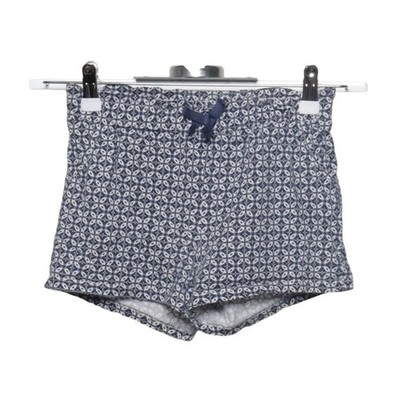 H&M, Pyjamashorts, Größe: 122/128, Blau/Weiß, Baumwolle, Print, Mädchen #5eb