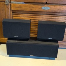 Onkyo Speakers SKC-25 SKF-15 Center, Right  Left black Vintage Surround sound