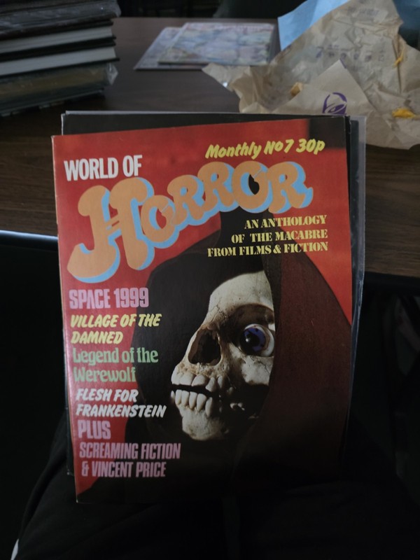 WORLD OF HORROR, VINTAGE UK MAGAZINE, ISSUE 7.