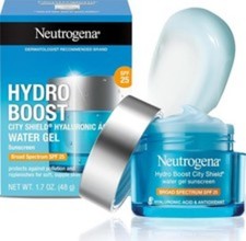 Neutrogena Hydro Boost City Shield Water Gel Face Moisturizer SPF Exp 03 2028 K0